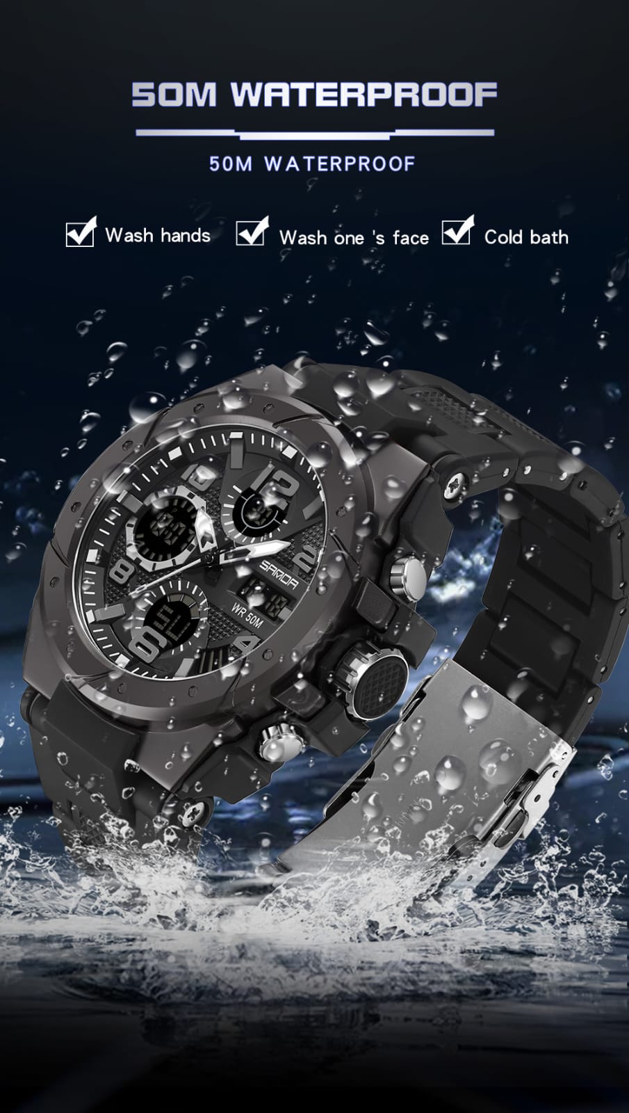 SANDA ORIGINAL WATER PROOF WATCH - Image 3