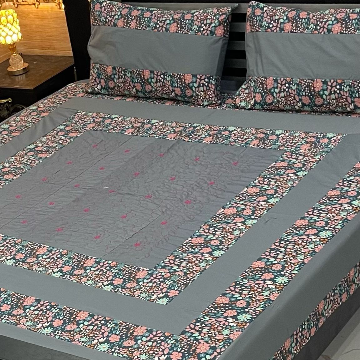 taal mart patch work bedsheet design