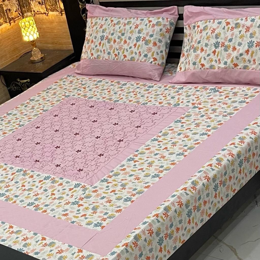 taal mart patch work bedsheet design