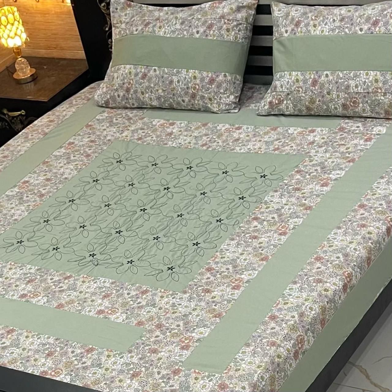 taal mart patch work bedsheet design
