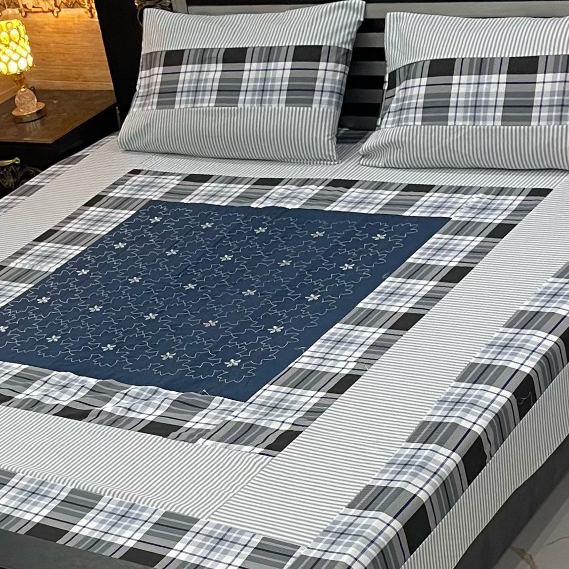 taal mart patch work bedsheet design
