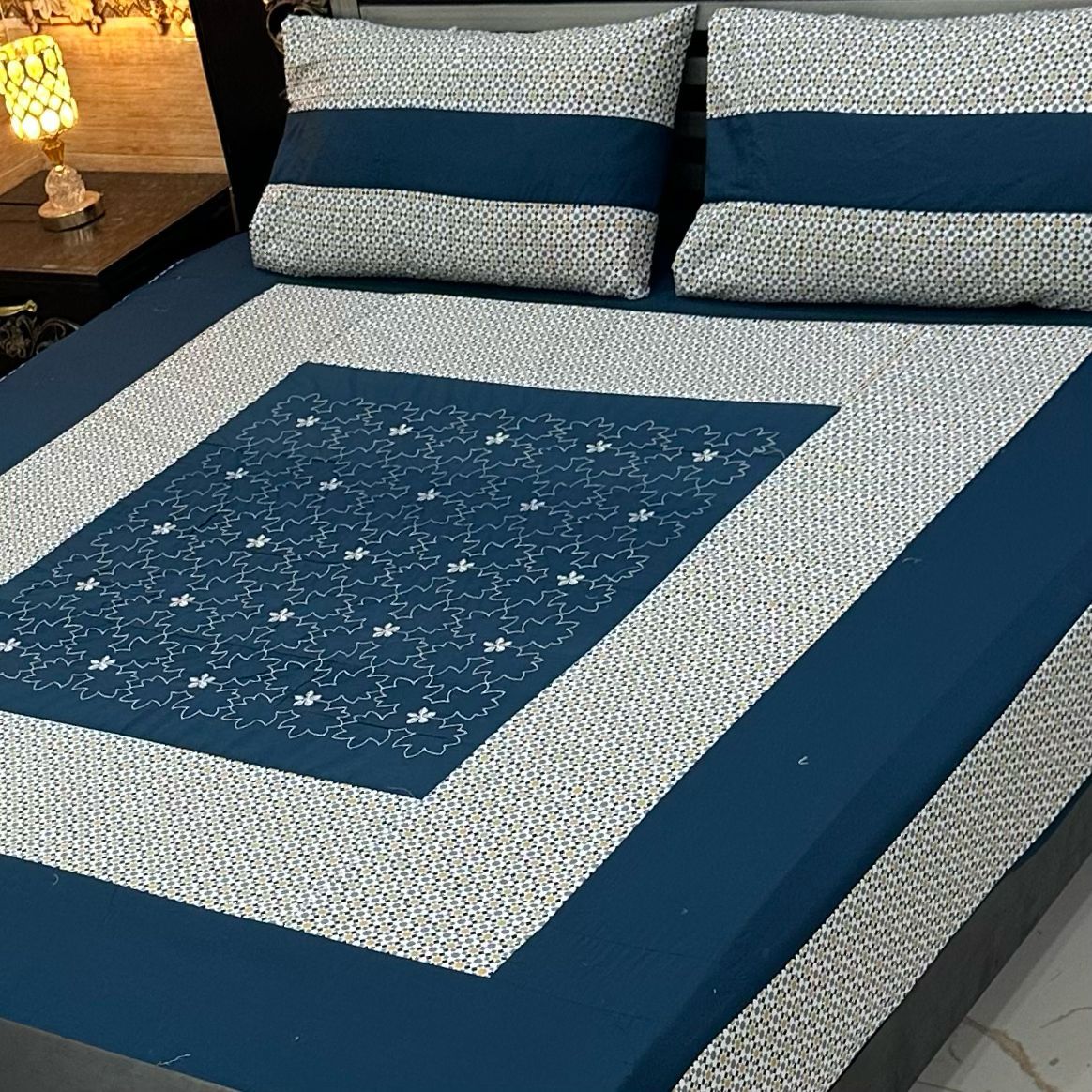 taal mart patch work bedsheet design