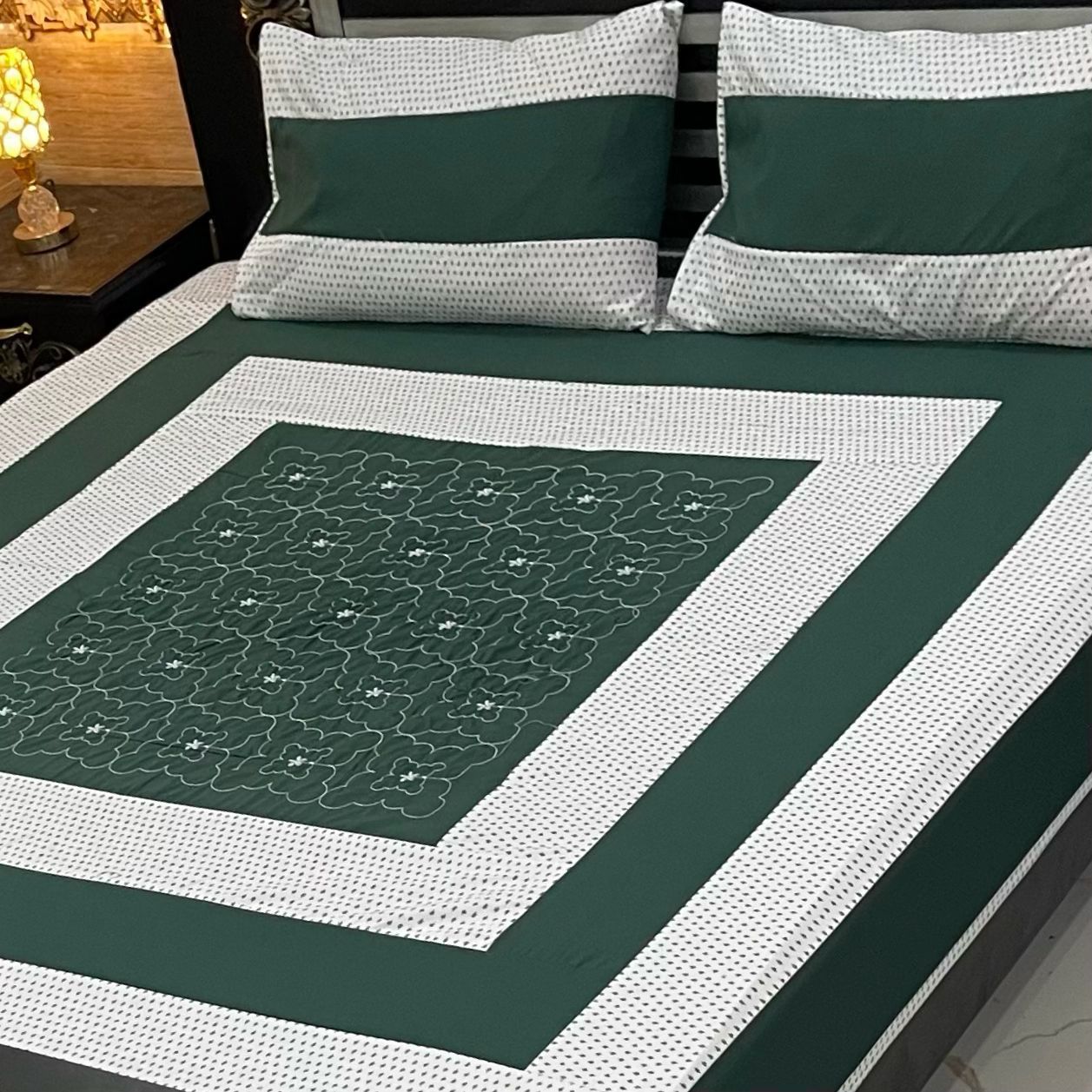 taal mart patch work bedsheet design