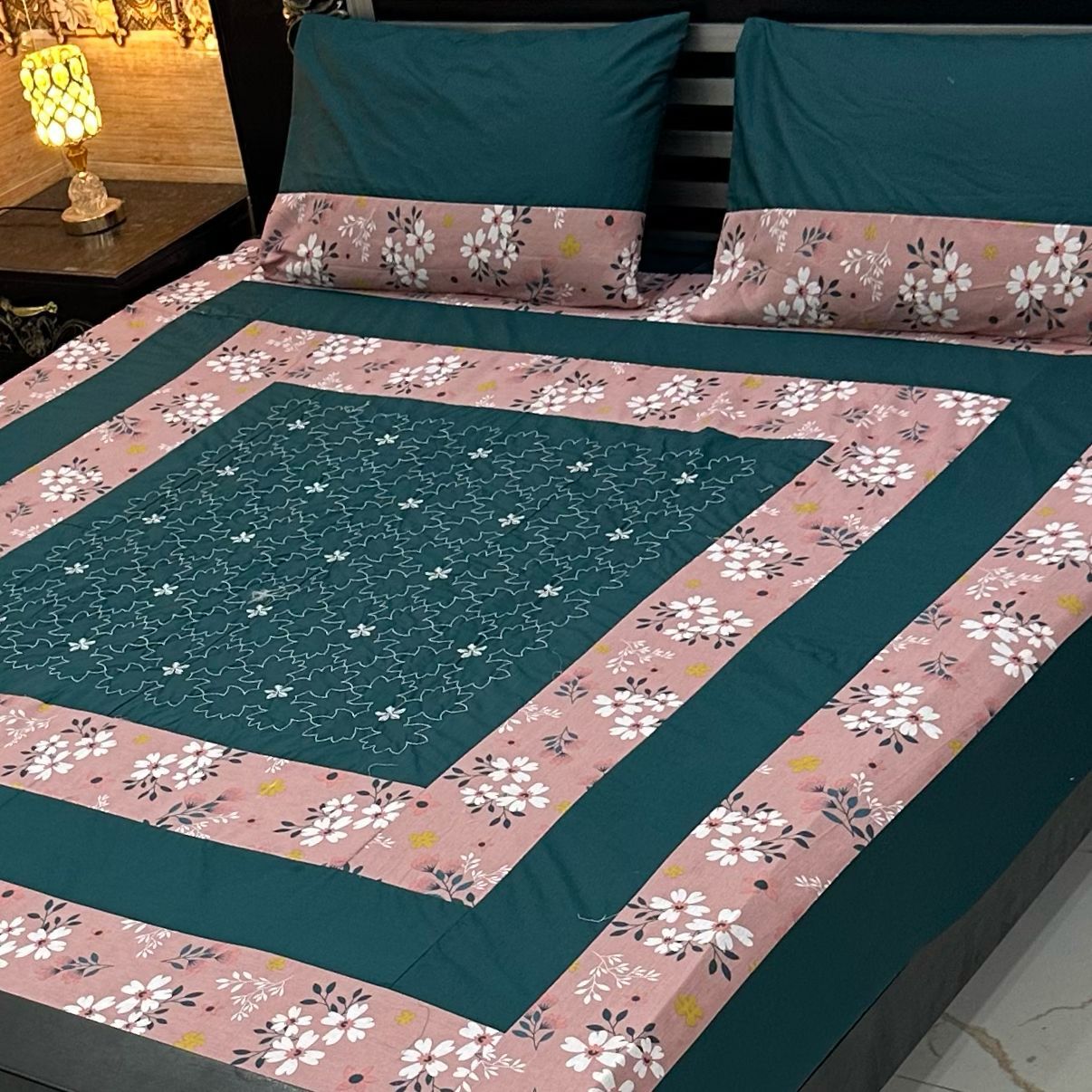 taal mart patch work bedsheet design